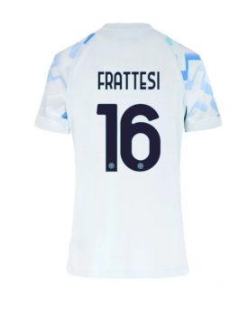 Billige Fotballdrakt Inter Milan Davide Frattesi #16 Replika Bortedrakt Dame 2025-26 Kortermet Billige Fotballdrakt Inter Milan Davide Frattesi #16 Replika Bortedrakt Dame 2025-26 Kortermet